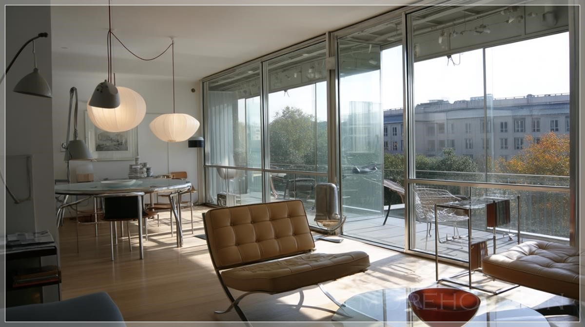 Căn hộ thiết kế bởi Poul Kjaerholm thể hiện sự tinh tế trong phong cách tối giản với các đường nét thanh...